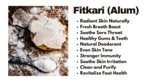 Amazing Benefits & Uses of Fitkari for Skin, Oral & Hair Care
